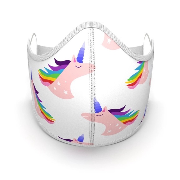 QUALITY BREATHABLE KIDS MASK - RAINBOW UNICORN - Picture 1 of 1